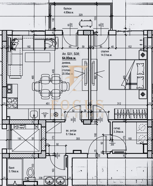 Продава 2-СТАЕН, гр. Пловдив, Остромила, снимка 3 - Aпартаменти - 47050221