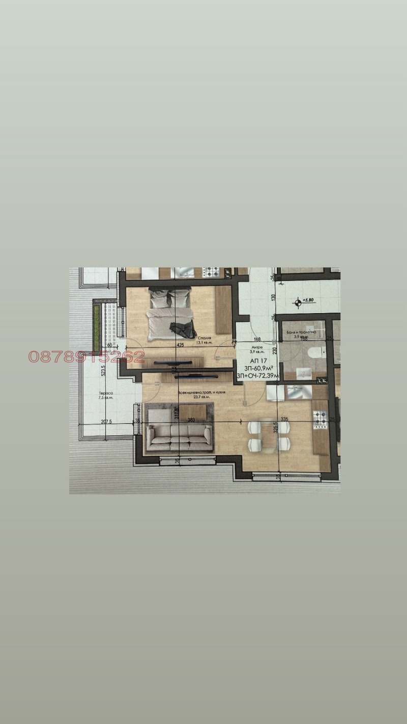 Продается  1 спальня область Пазарджик , Велинград , 65 кв.м | 77399358 - изображение [4]