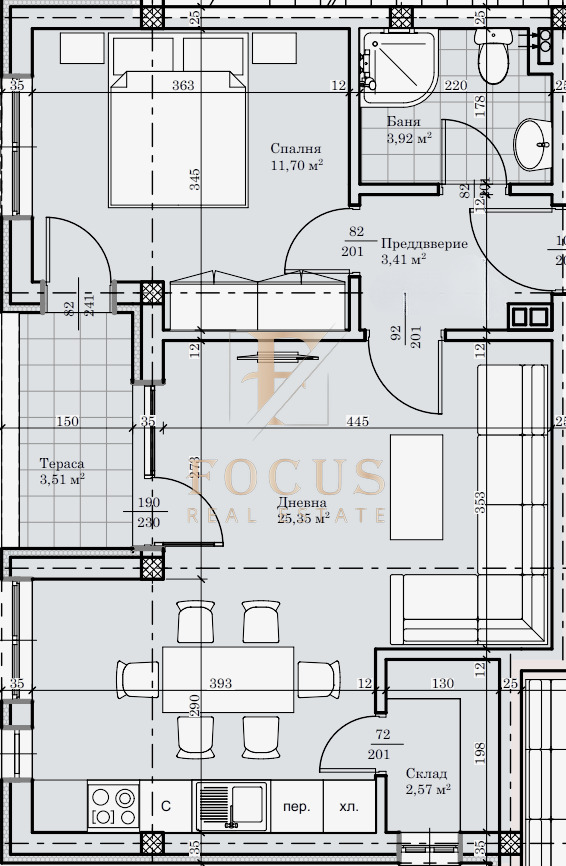 Продава  2-стаен град Пловдив , Прослав , 70 кв.м | 26179854