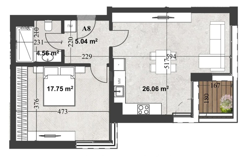 Продава 2-СТАЕН, гр. София, Кръстова вада, снимка 2 - Апартаменти - 53559209