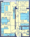 Продава  2-стаен град Пловдив , Каменица 2 , 73 кв.м | 69316946 - изображение [2]