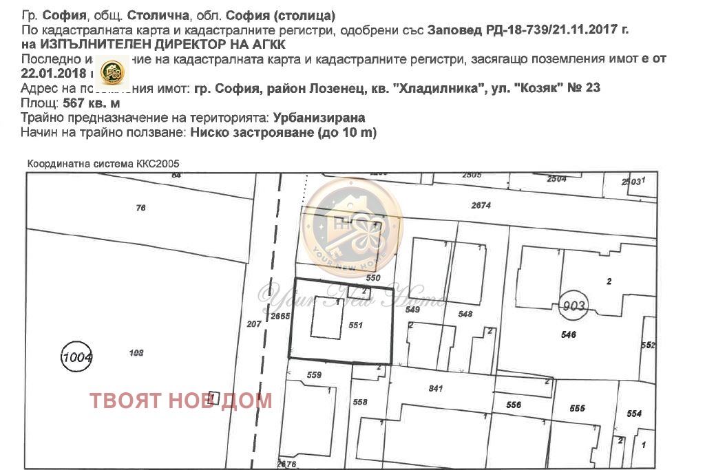 Продава ПАРЦЕЛ, гр. София, Лозенец, снимка 2 - Парцели - 52603181