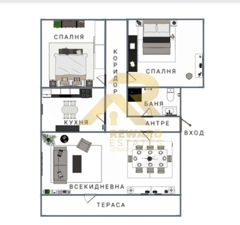 Продается  2 спальни Перник , Монте Карло , 80 кв.м | 78270306 - изображение [9]