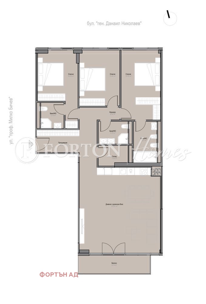 Продава 4-СТАЕН, гр. София, Оборище, снимка 2 - Апартаменти - 54614550