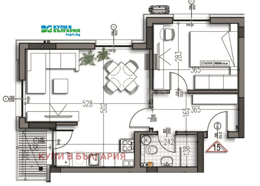 Продава 2-СТАЕН, гр. Варна, Изгрев, снимка 7 - Апартаменти - 53641978