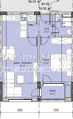 Продается  1 спальня София , Малинова долина , 70 кв.м | 53861181 - изображение [2]