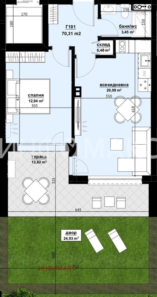 Продава  2-стаен град Бургас , Изгрев , 70 кв.м | 68864156 - изображение [9]