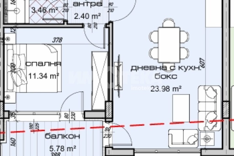 In vendita  1 camera da letto Varna , Izgrev , 65 mq | 93670533