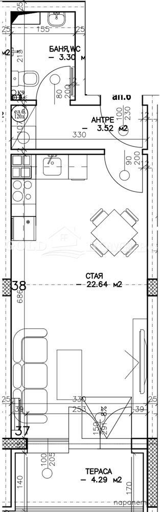 Продава 1-СТАЕН, гр. Пловдив, Младежки Хълм, снимка 3 - Апартаменти - 52571454