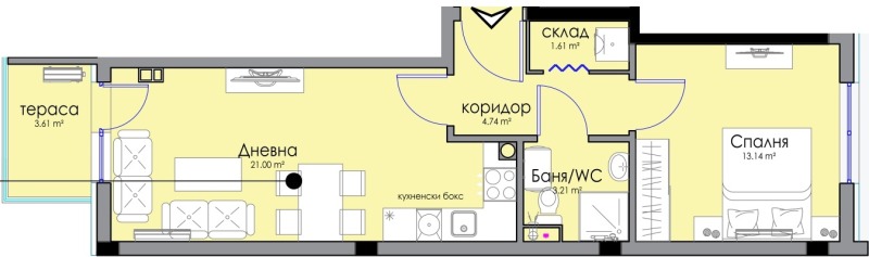 Na prodej  1 ložnice Burgas , Sarafovo , 72 m2 | 75503270 - obraz [2]
