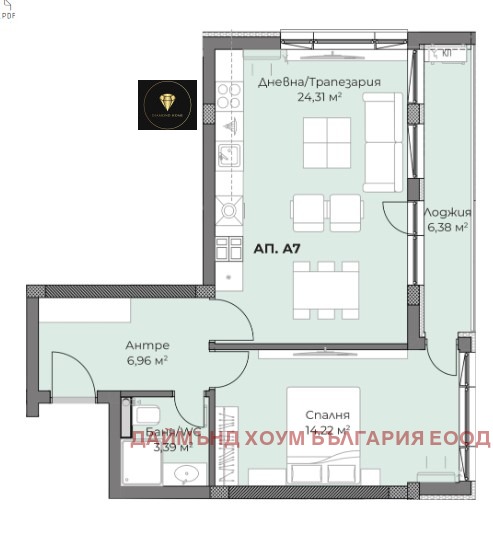 Продава 2-СТАЕН, гр. Пловдив, Христо Смирненски, снимка 2 - Aпартаменти - 48753856