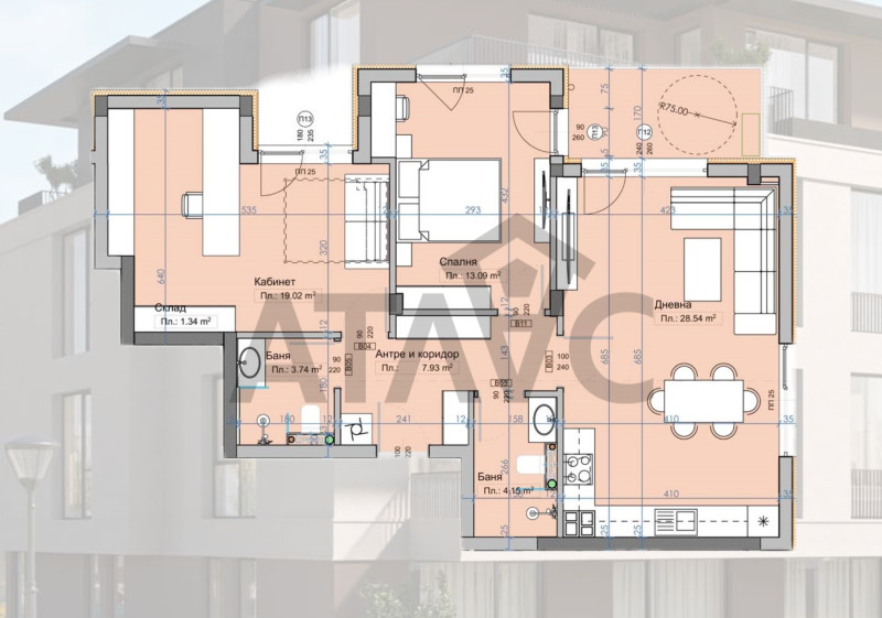 Zu verkaufen  2 Schlafzimmer region Plowdiw , Markowo , 110 qm | 10575886