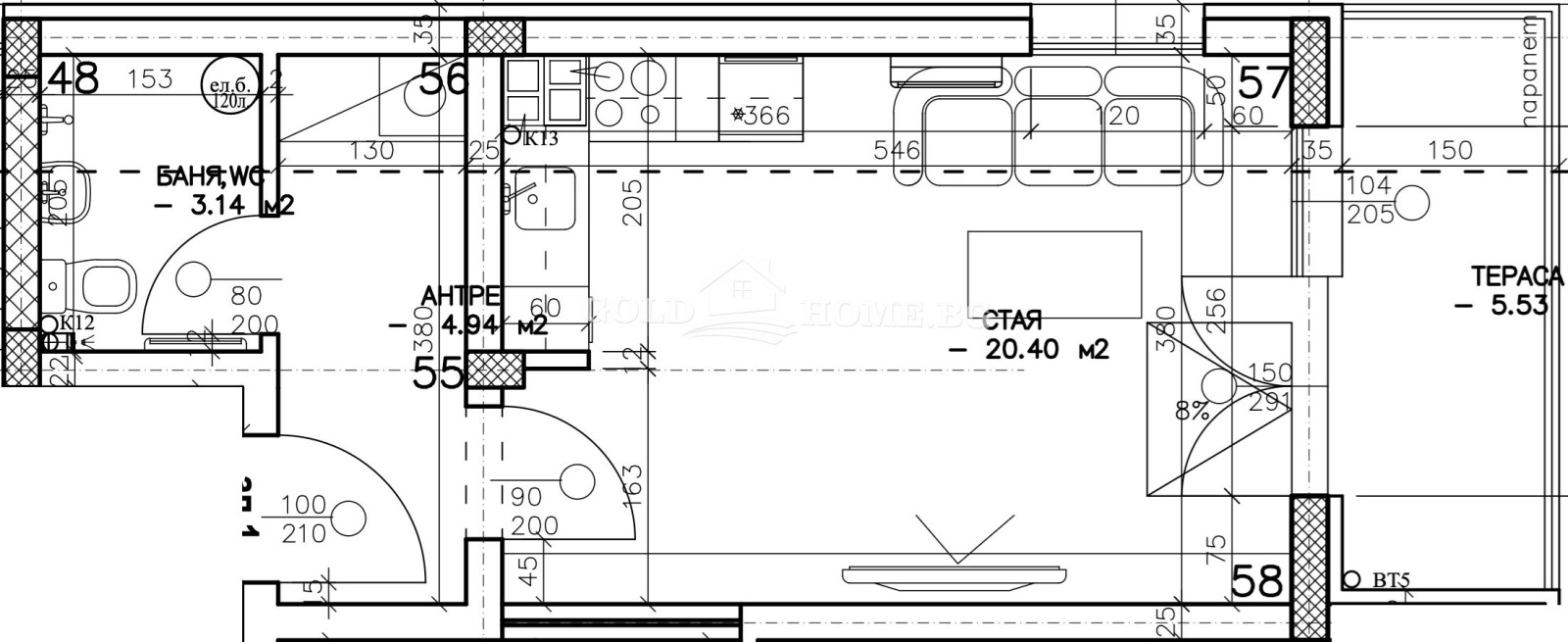 Продава 1-СТАЕН, гр. Пловдив, Младежки Хълм, снимка 4 - Апартаменти - 52571454