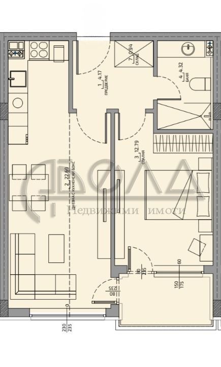 Продава 2-СТАЕН, гр. София, Малинова долина, снимка 3 - Aпартаменти - 47339108