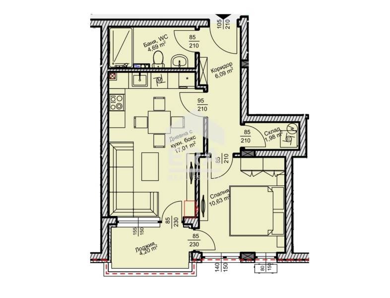 Продава 2-СТАЕН, гр. Велико Търново, Зона Б, снимка 2 - Апартаменти - 53916092
