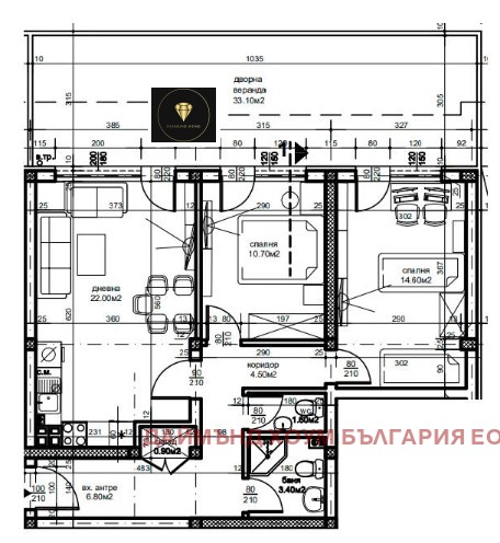 На продаж  2 спальні Пловдив , Южен , 120 кв.м | 64091983 - зображення [2]