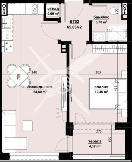 Продава 2-СТАЕН, гр. Бургас, Изгрев, снимка 1 - Aпартаменти - 48191080