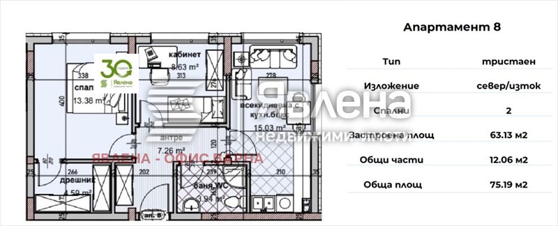 Продава  3-стаен град Варна , Владислав Варненчик 1 , 76 кв.м | 15454070 - изображение [8]