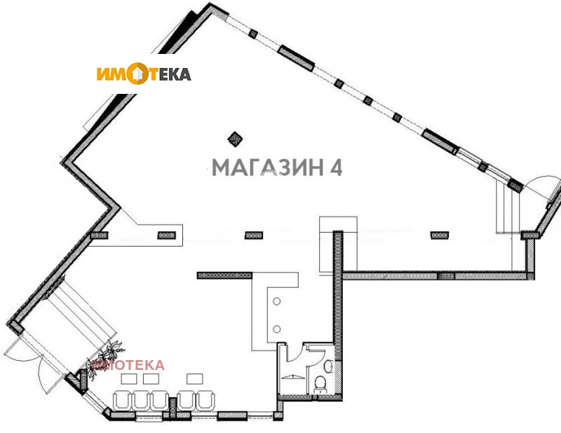 Продава  Магазин град София , Манастирски ливади , 211 кв.м | 34817792 - изображение [4]