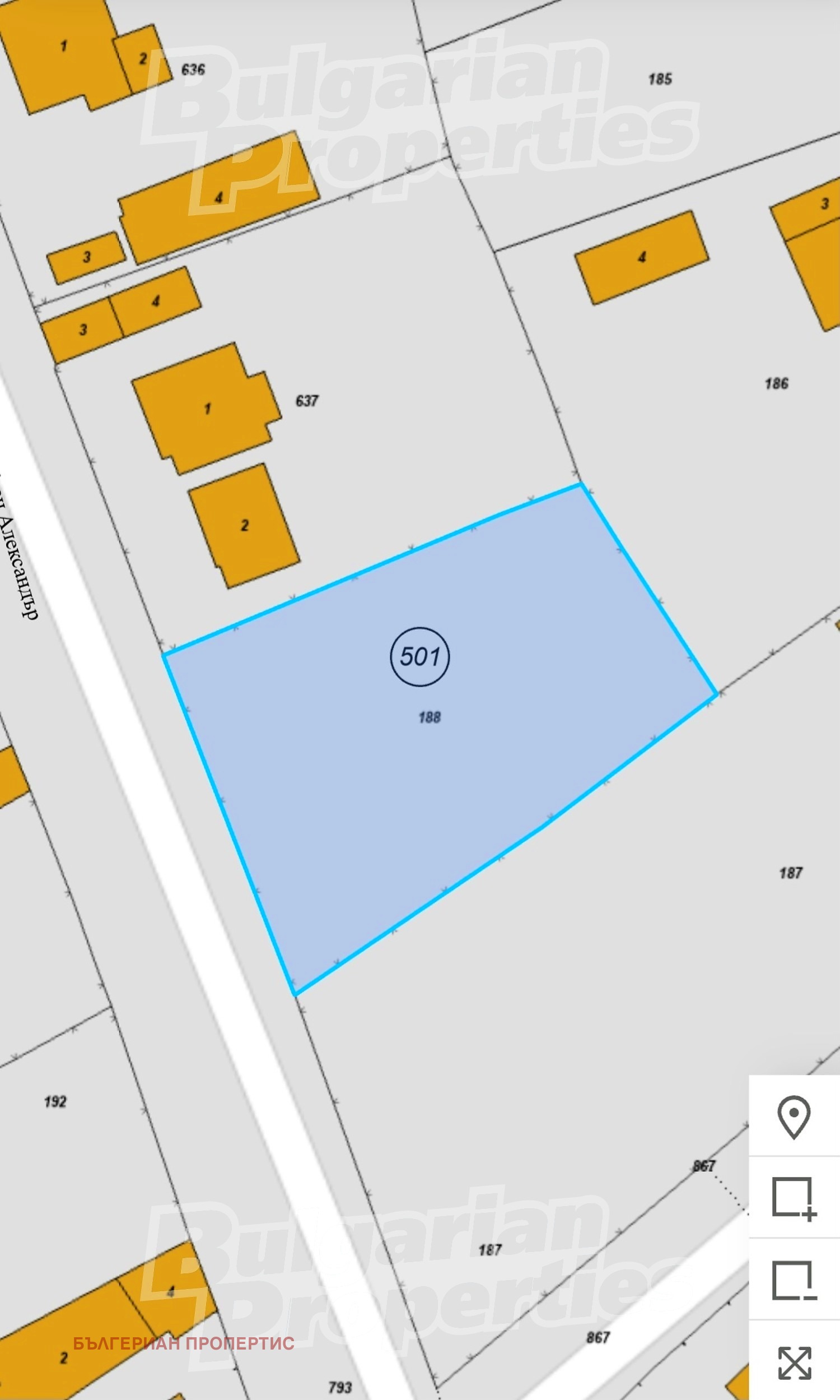 Продава ПАРЦЕЛ, с. Русокастро, област Бургас