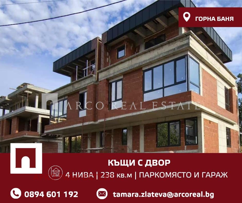 Продава КЪЩА, гр. София, Горна баня, снимка 3 - Къщи - 55733186