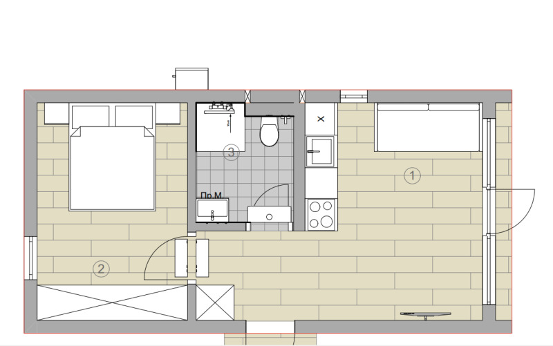 En venta  Estudio región Burgas , Primorsko , 35 metros cuadrados | 53792899 - imagen [7]