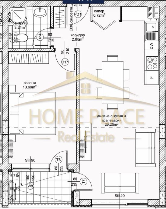 Продается  1 спальня Варна , Възраждане 1 , 66 кв.м | 33196044 - изображение [6]