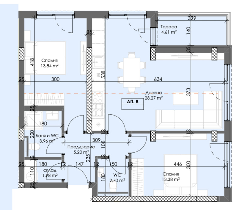 Продава 3-СТАЕН, гр. Пловдив, Тракия, снимка 2 - Aпартаменти - 49220752