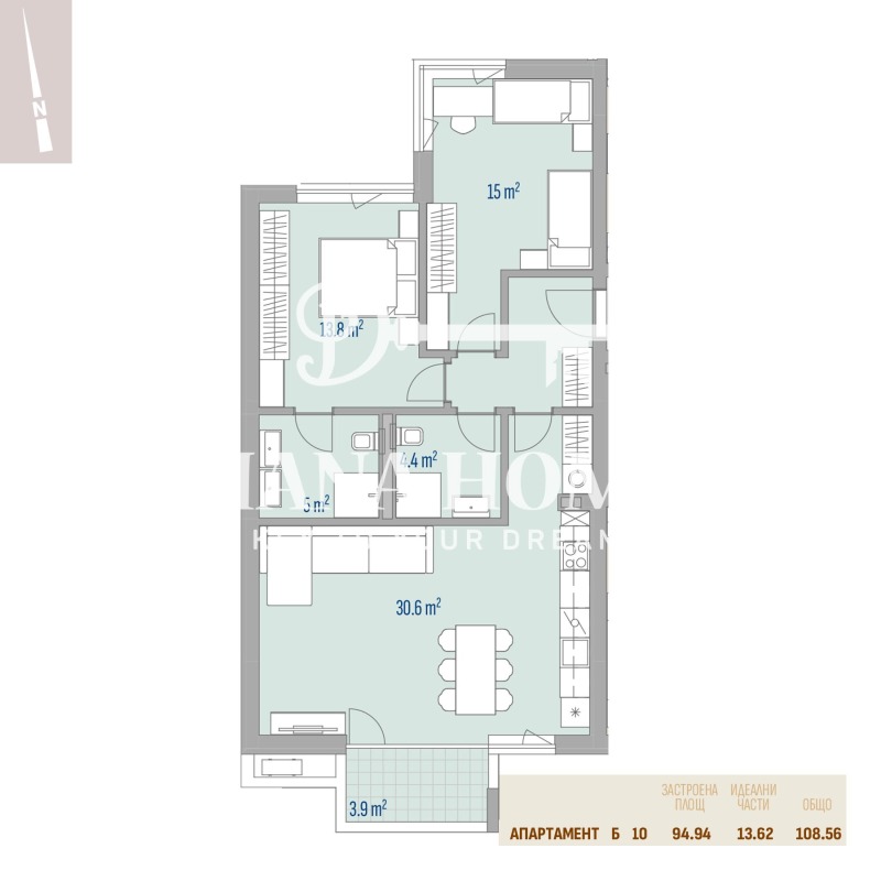 Na prodej  2 ložnice Sofia , Levski G , 109 m2 | 96156256 - obraz [10]