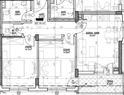 Продава 3-СТАЕН, гр. София, Горна баня, снимка 4 - Апартаменти - 52075549