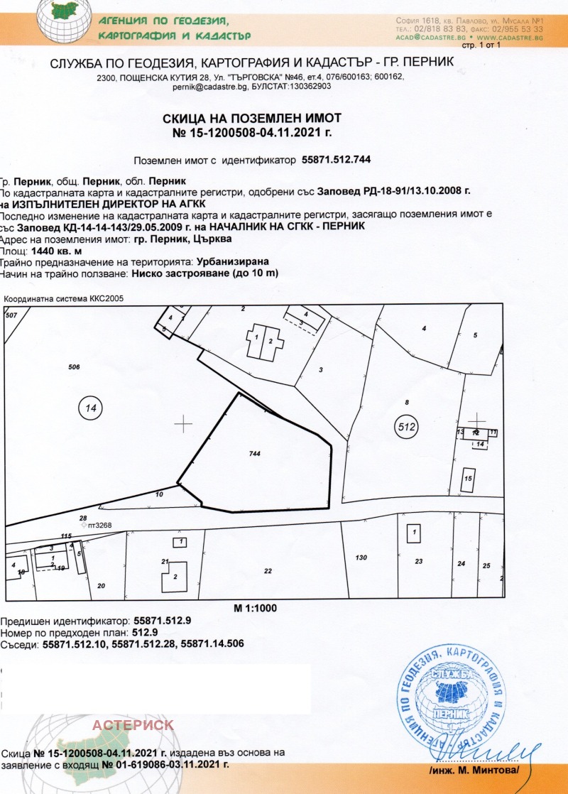 Продава ПАРЦЕЛ, гр. Перник, Църква, снимка 13 - Парцели - 46855288