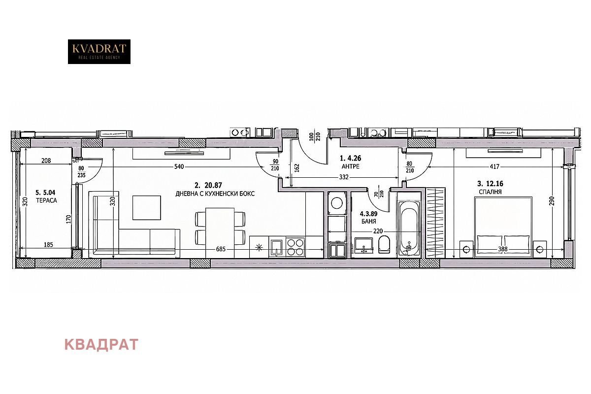 Продава 2-СТАЕН, гр. София, Малинова долина, снимка 15 - Апартаменти - 56280936