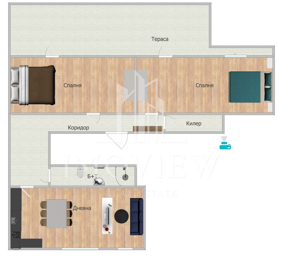 Продава 3-СТАЕН, гр. Варна, Лятно кино Тракия, снимка 3 - Апартаменти - 54002048