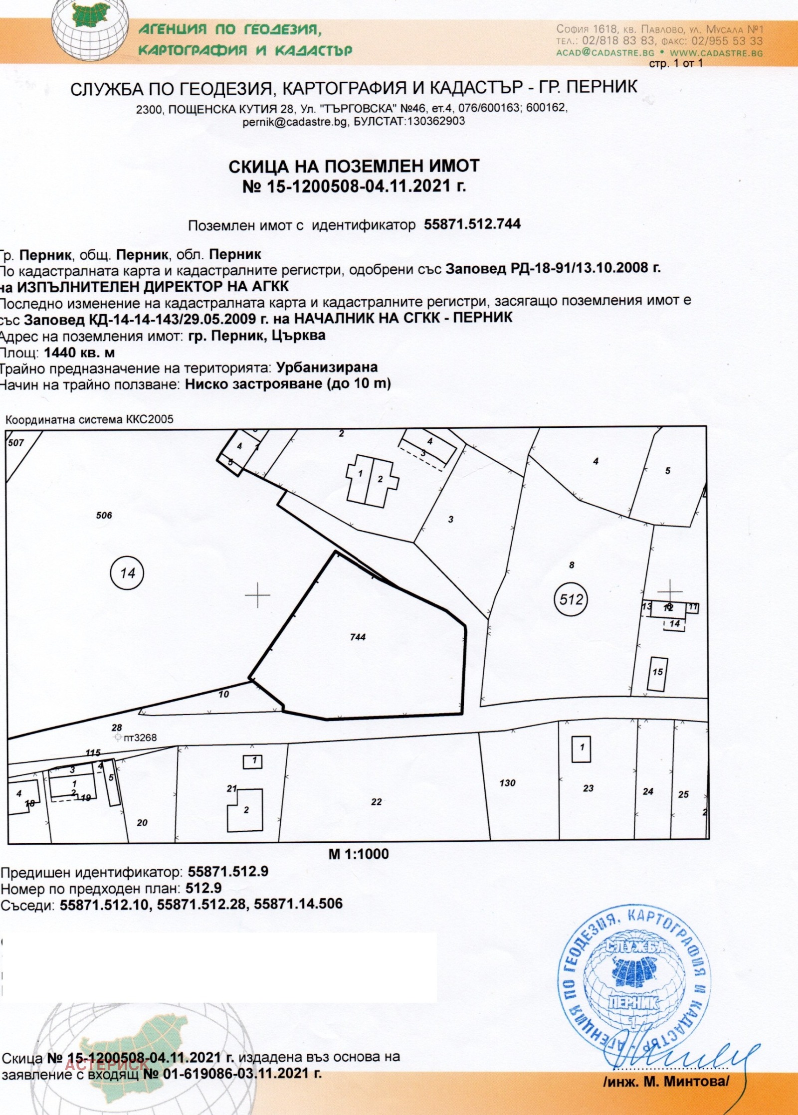 Продава ПАРЦЕЛ, гр. Перник, Църква, снимка 2 - Парцели - 52779973