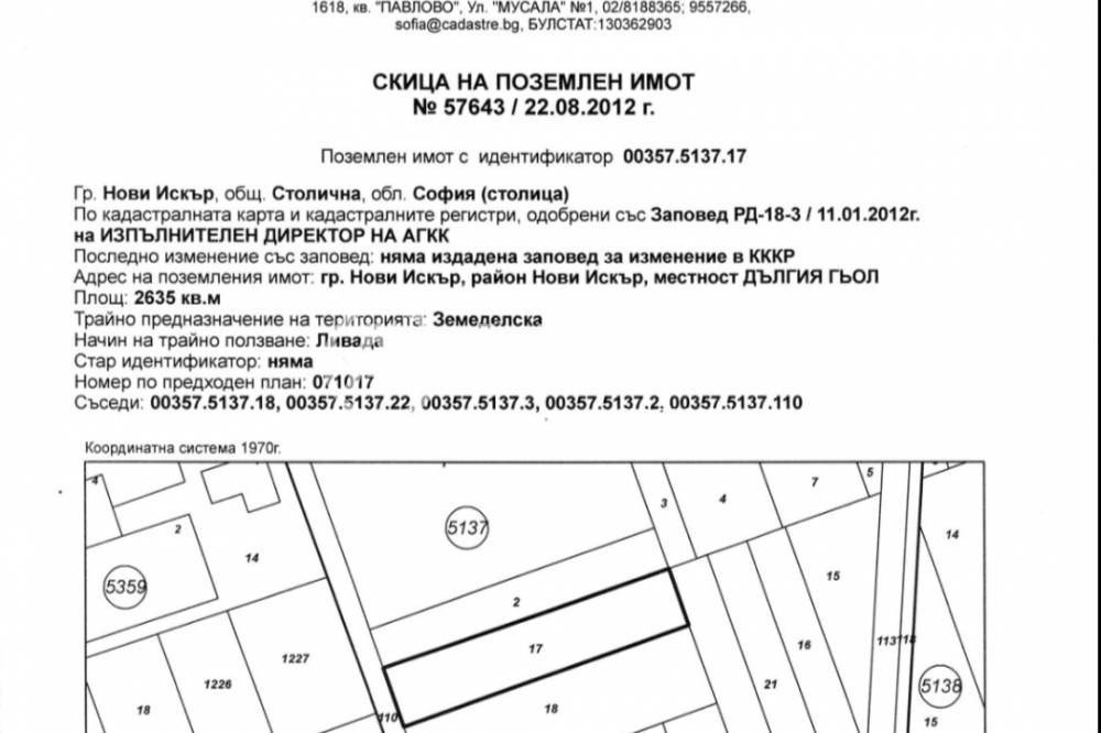 Продава ПАРЦЕЛ, гр. София, гр. Нови Искър, снимка 2 - Парцели - 54111098