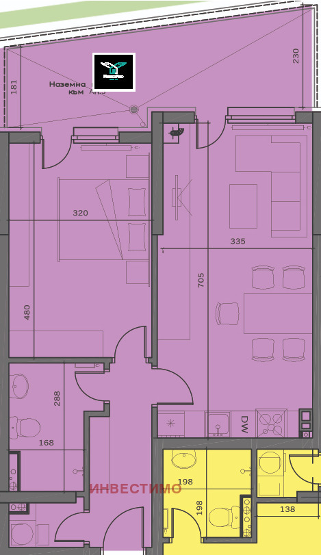 Zu verkaufen  1 Schlafzimmer Sofia , m-t Gardowa glawa , 70 qm | 34444958 - Bild [2]