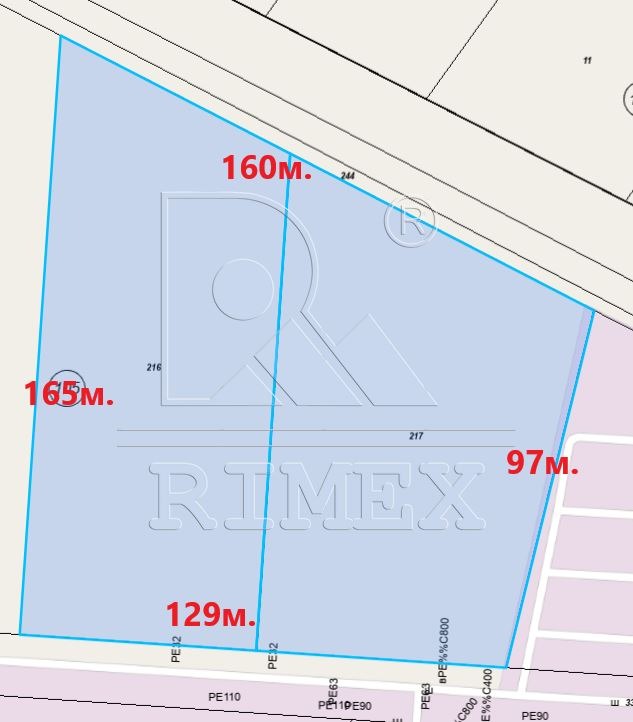 Till salu  Komplott Plovdiv , Industrialna zona - Sever , 9170 kvm | 29678381 - bild [3]