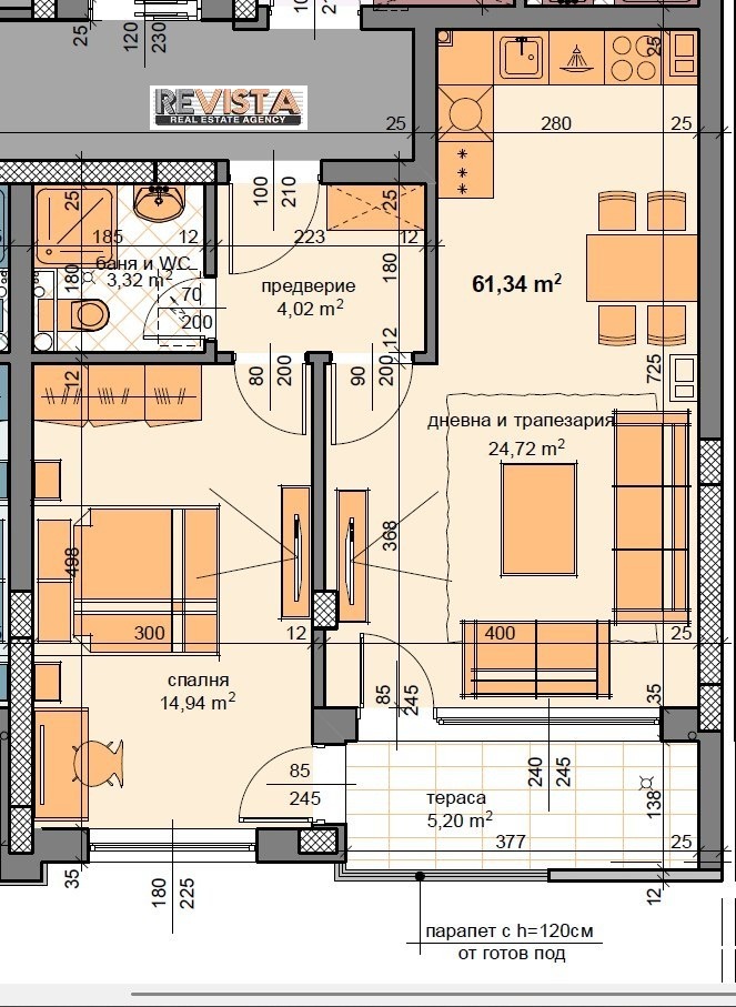 Til salg  1 soveværelse Plovdiv , Hristo Smirnenski , 79 kvm | 47509144 - billede [2]