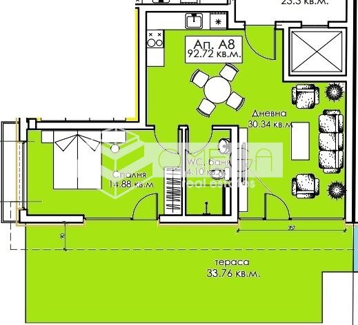 Продается  1 спальня область Бургас , Созопол , 110 кв.м | 60070532 - изображение [2]
