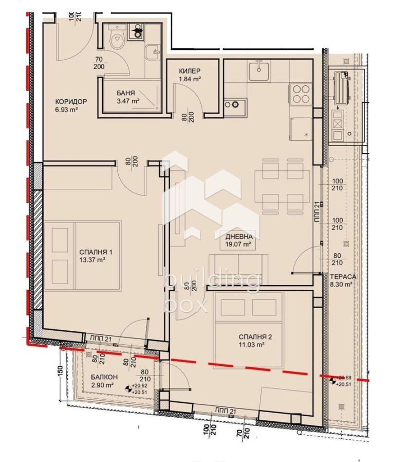 Продава 3-СТАЕН, гр. Варна, Изгрев, снимка 3 - Aпартаменти - 47956323