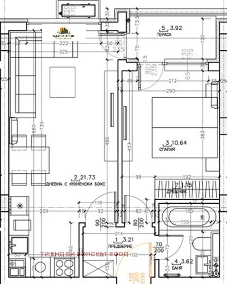 Продается  1 спальня София , Малинова долина , 63 кв.м | 86725067 - изображение [6]