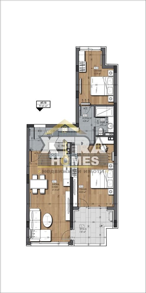 Till salu  2 sovrum Sofia , Suhata reka , 118 kvm | 78203291