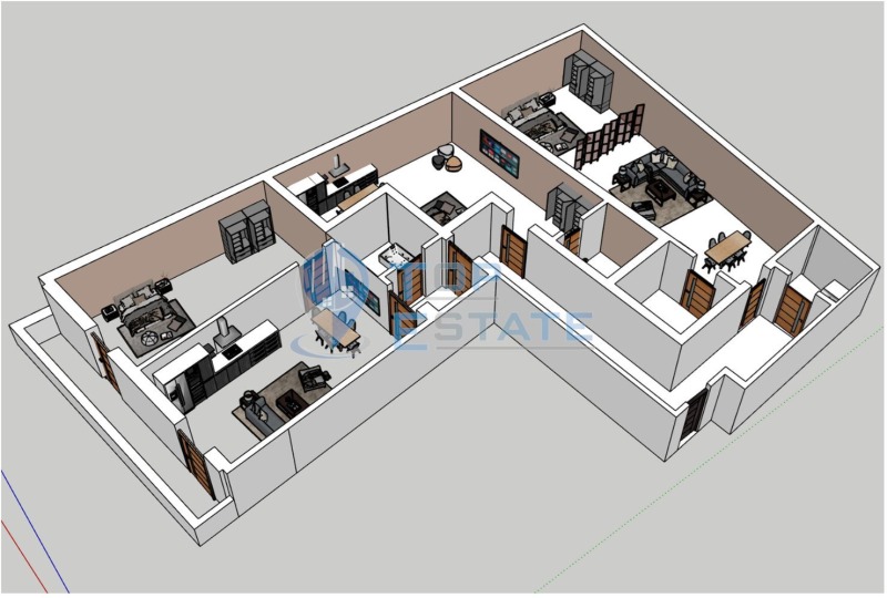 Продава 4-СТАЕН, гр. Велико Търново, Бузлуджа, снимка 2 - Апартаменти - 47759455