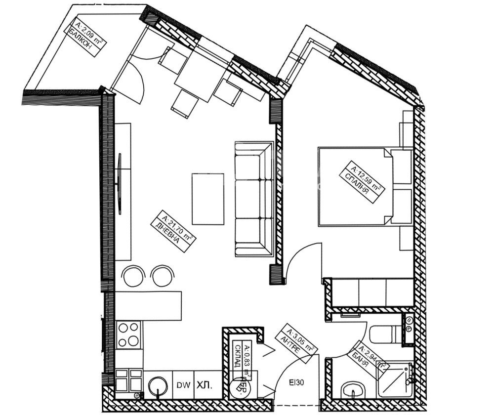 Продава 2-СТАЕН, гр. София, Витоша, снимка 6 - Апартаменти - 51429137