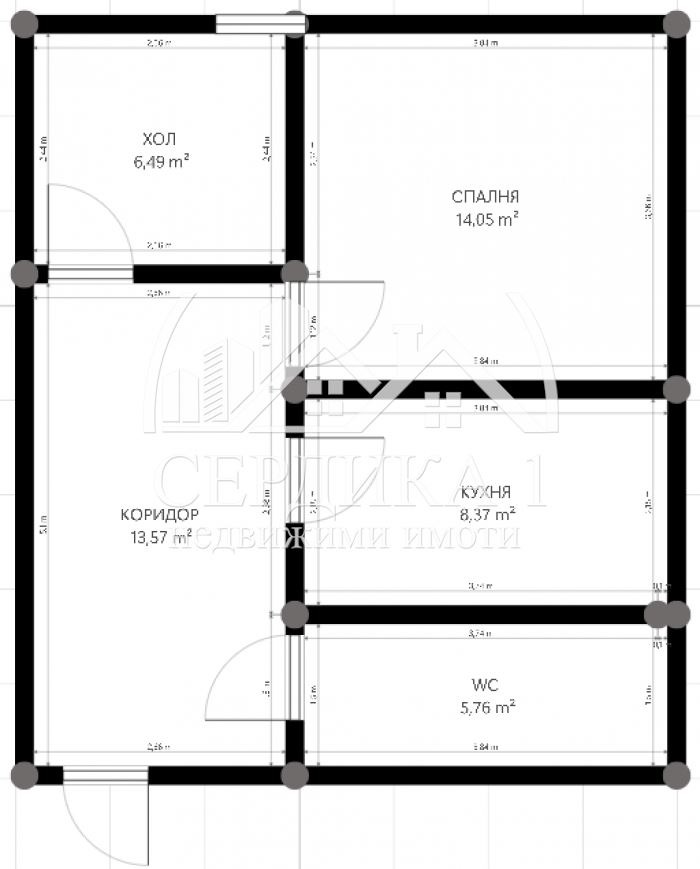 Te koop  1 slaapkamer Sofia , Druzjba 2 , 50 m² | 24415017