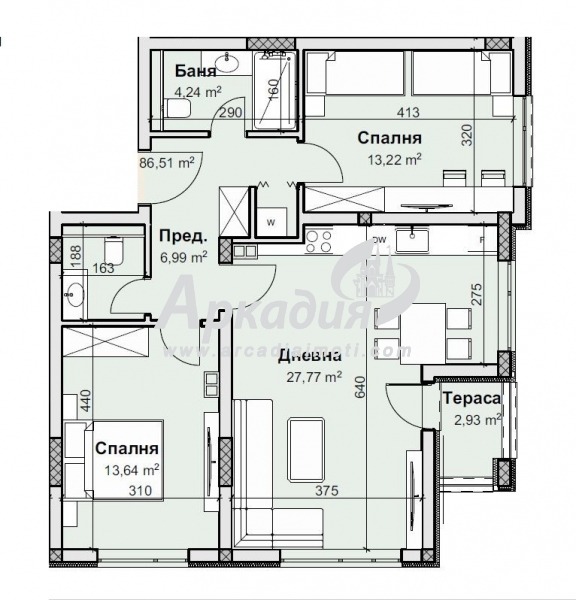 Na sprzedaż  2 sypialnie Plowdiw , Ostromila , 100 mkw | 54661131 - obraz [9]