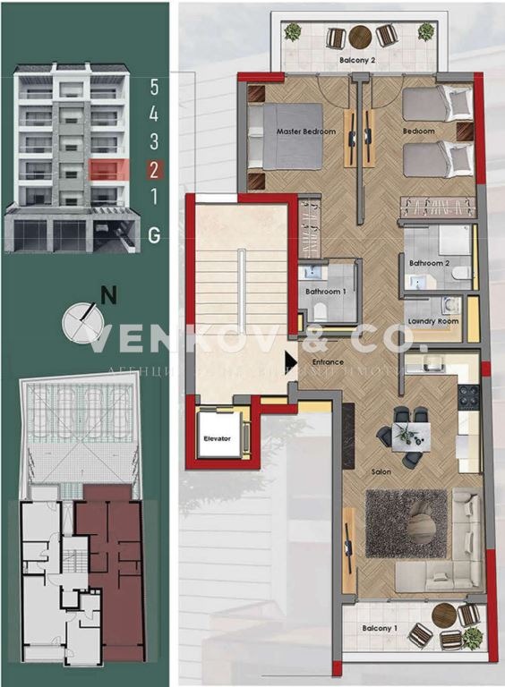 Продава  3-стаен град София , Сердика , 110 кв.м | 18366556 - изображение [2]