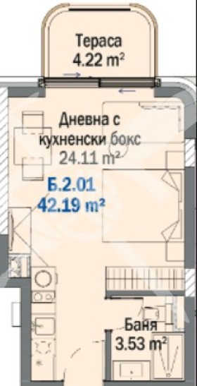 Продава 1-СТАЕН, гр. Китен, област Бургас, снимка 1 - Aпартаменти - 48902642