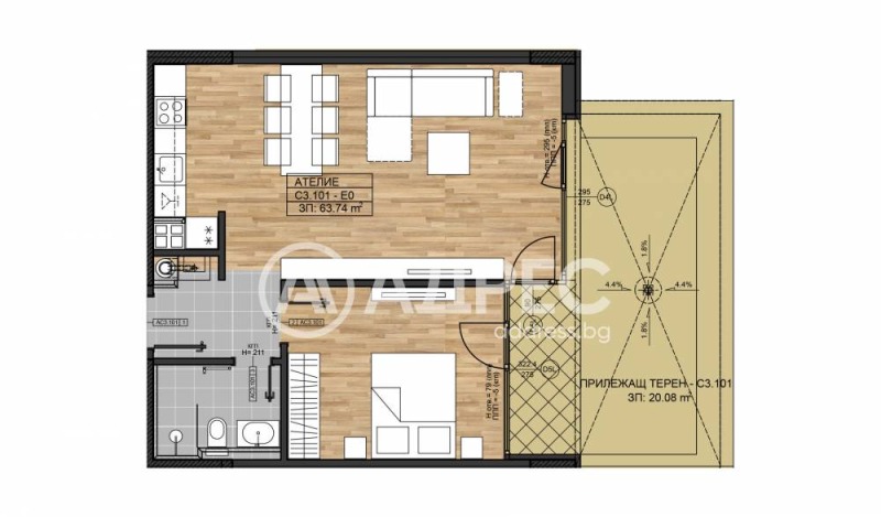 En venta  1 dormitorio Sofia , Boyana , 76 metros cuadrados | 48167531 - imagen [4]