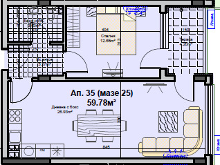 Продава  2-стаен град Стара Загора , Железник - център , 76 кв.м | 67383726 - изображение [5]